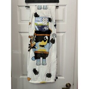 Bluey HALLOWEEN Plush Throw Blanket Mummy Pumpkin Pirate 50" x 70" NEW